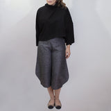 Curved Wool Trousers